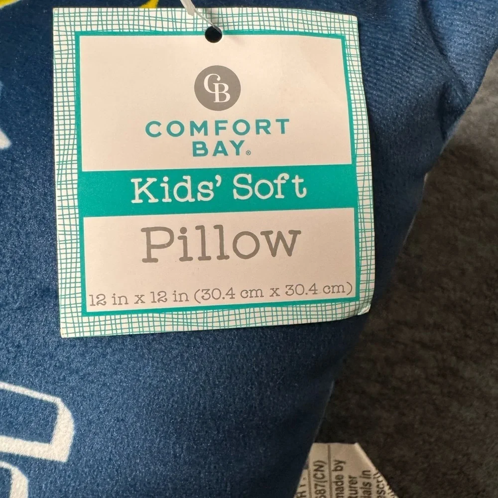 Comfort Bay Kids Space-Themed Pillow Set - Blue and Multicolor